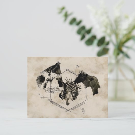 Carte Postale Dragon de queue hongroise (Debout devant)