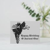 Carte Postale Dragon de respiration incendie (Debout devant)