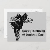 Carte Postale Dragon de respiration incendie (Devant / Derrière)