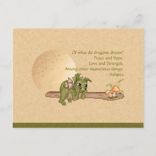 Carte Postale Dragon de rêve (Devant)