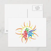 Carte Postale Dragon de soleil (Devant / Derrière)