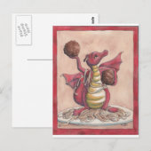 Carte Postale Dragon de spaghetti de vol (Devant / Derrière)
