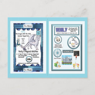 Carte Postale Dragon de table périodique - Calcium