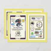 Carte Postale Dragon de table périodique - Carbon Card (Devant / Derrière)