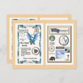 Carte Postale Dragon de table périodique - Titane (Devant / Derrière)