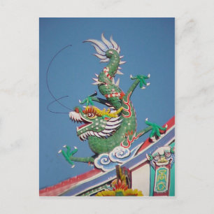 Carte Postale Dragon de temple chinois