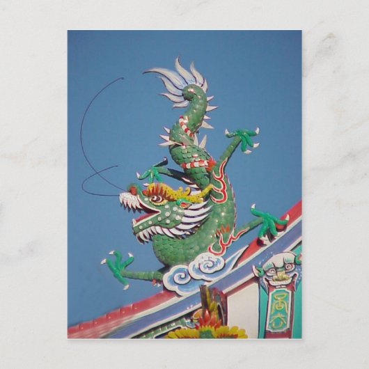 Carte Postale Dragon de temple chinois (Devant)