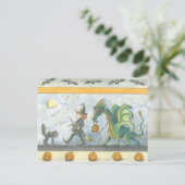 Carte Postale Dragon d'Halloween de Little Witch (carte postale) (Debout devant)