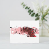 Carte Postale Dragon d'incendie (version blanche) (Debout devant)