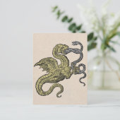 Carte Postale Dragon d'or et serpent d'argent (Debout devant)
