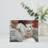 Carte Postale Dragon du temple blanc (Debout devant)