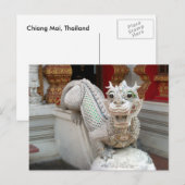 Carte Postale Dragon du temple blanc (Devant / Derrière)
