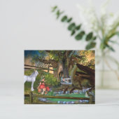 Carte Postale Dragon Elf Fairy Unicorn Imaginaire Paysage (Debout devant)