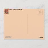 Carte postale Dragon en marbre rose (Dos)