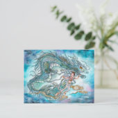 Carte Postale Dragon et Déesse (Debout devant)