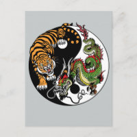 dragon et tigre yin yang