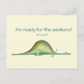 Carte Postale Dragon étendu sur le sol (Devant)