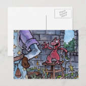 Carte Postale Dragon Familier (Devant / Derrière)