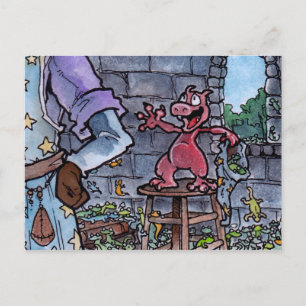 Carte Postale Dragon Familier