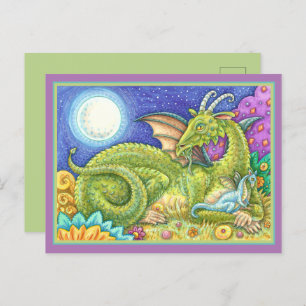 CARTE POSTALE DRAGON FAMILLE PROCHAINE GÉNÉRATION, IMAGINAIRE WH
