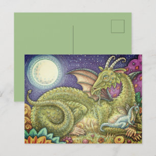 CARTE POSTALE DRAGON FAMILLE PROCHAINE GÉNÉRATION, IMAGINAIRE WH