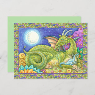 CARTE POSTALE DRAGON FAMILLE PROCHAINE GÉNÉRATION, IMAGINAIRE WH
