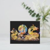 carte postale dragon flottante (Debout devant)