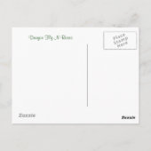 Carte Postale Dragon Fly N Roses (Dos)