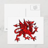 Carte Postale Dragon gallois (Devant / Derrière)