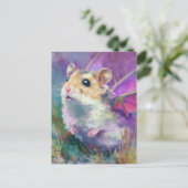 Carte Postale Dragon hamster adorable (Debout devant)