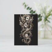 Carte Postale Dragon impérial alchimie (Debout devant)