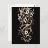 Carte Postale Dragon impérial alchimie (Devant / Derrière)