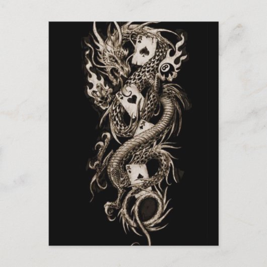 Carte Postale Dragon impérial alchimie (Devant)