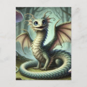 Carte Postale Dragon Jabberwocky Cute Imaginaire Créature Art (Devant)