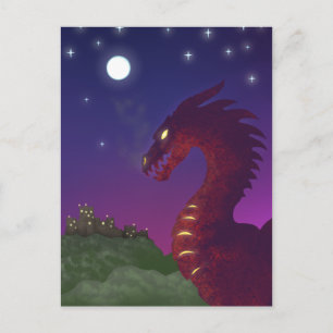 Carte Postale Dragon médiéval