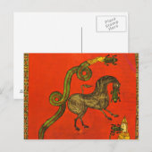 Carte Postale Dragon médiéval (Devant / Derrière)
