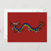 Carte Postale Dragon oriental (Devant / Derrière)
