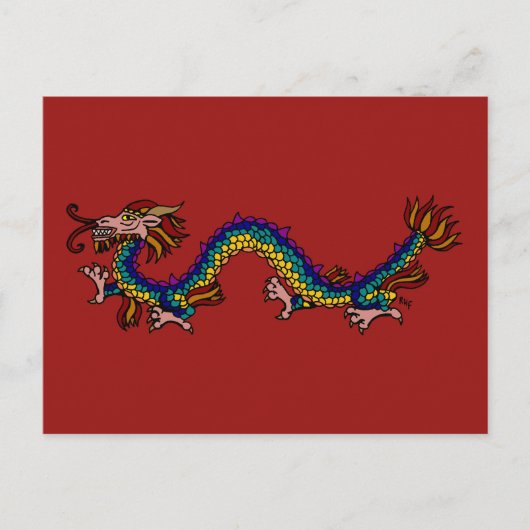 Carte Postale Dragon oriental (Devant)