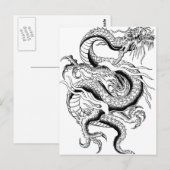 Carte Postale Dragon oriental (Devant / Derrière)