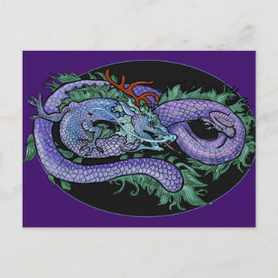 Carte Postale Dragon oriental éternité