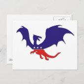 Carte postale Dragon Patriotique (Devant / Derrière)