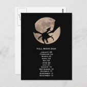 Carte Postale Dragon Pleine Lune  2024 Date Europe   (Devant / Derrière)