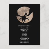 Carte Postale Dragon Pleine Lune  2024 Date Europe   (Devant)