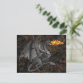 Carte Postale Dragon qui respire le feu (Debout devant)