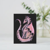 Carte Postale Dragon Rose                                        (Debout devant)