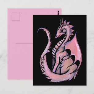 Carte Postale Dragon Rose