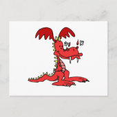 Carte Postale Dragon rouge (Devant)