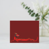 Carte Postale Dragon Rouge (Debout devant)