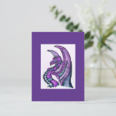 Carte Postale "Dragon souriant" (Debout devant)