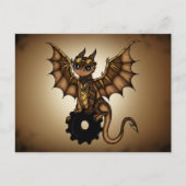 Carte Postale Dragon Steampunk (Devant)